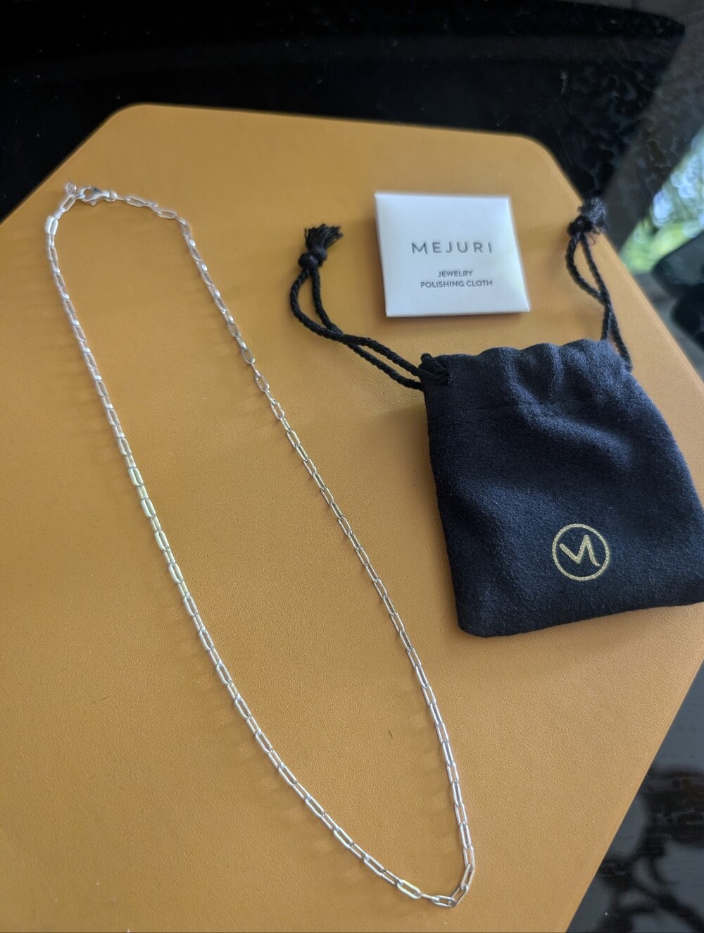 Mejuri Sterling Silver Paperclip Chain Necklace - Picture 4 of 4